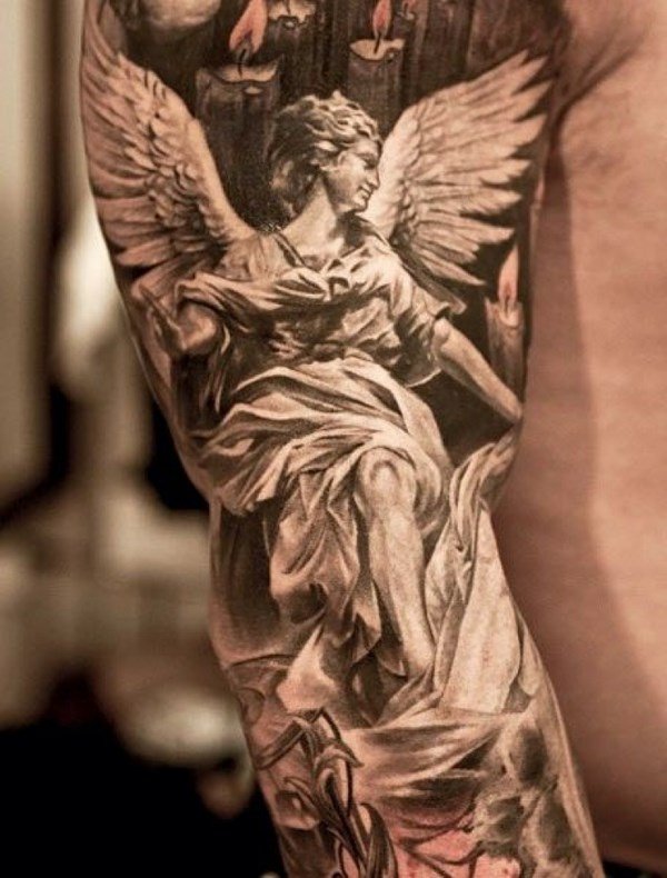 Aggregate More Than 71 Guardian Angel Tattoo Sleeve Thtantai2