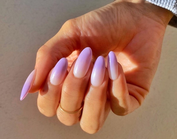 Lavender Ombre Nails Jump Into The Field Of Purple Dreams