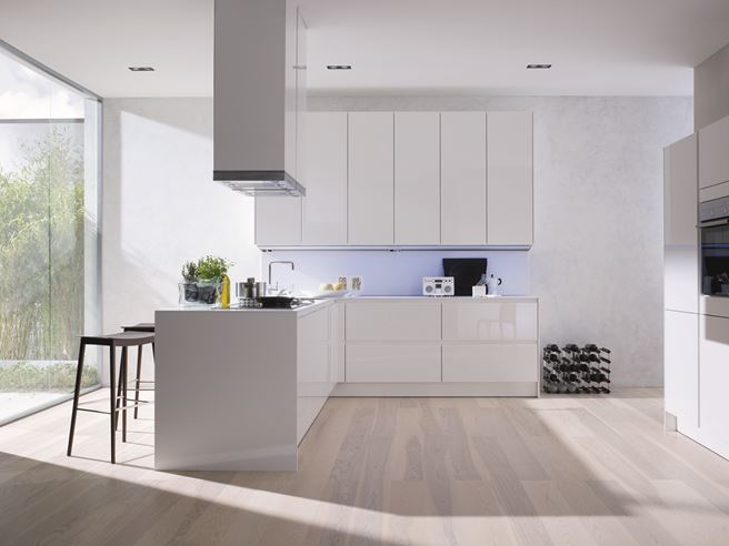 Clear White minimalistic Kitchen