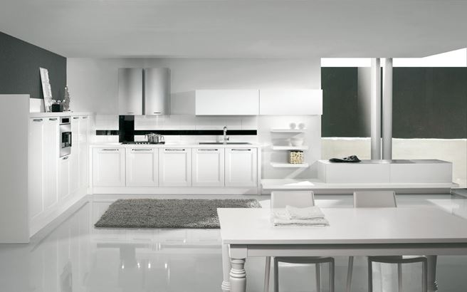 Minimalistic Kitchen in White