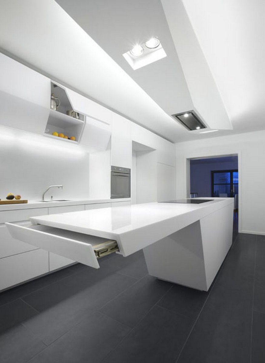 33 Modern white contemporary and minimalist kitchen designs 