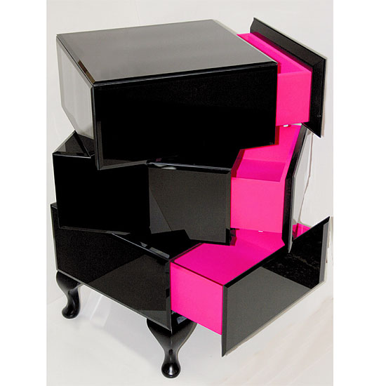 Luxury-bedside-table-in-black-and-cyclamen