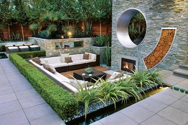 landscape design ideas fireplace backyard design