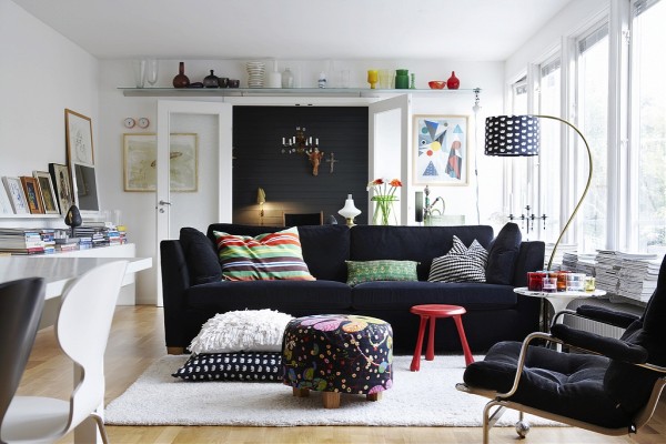 Scandinavian-design-living room interior