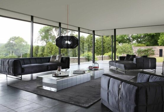 black-couch-living-room-furniture-roche-bobois