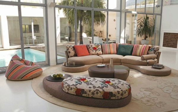 Living room sofa by Roche Bobois
