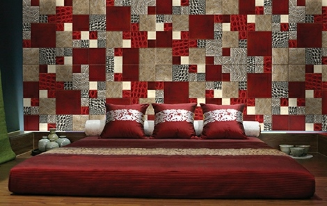 Red decoration for bedroom