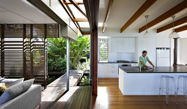White modern design kitchen