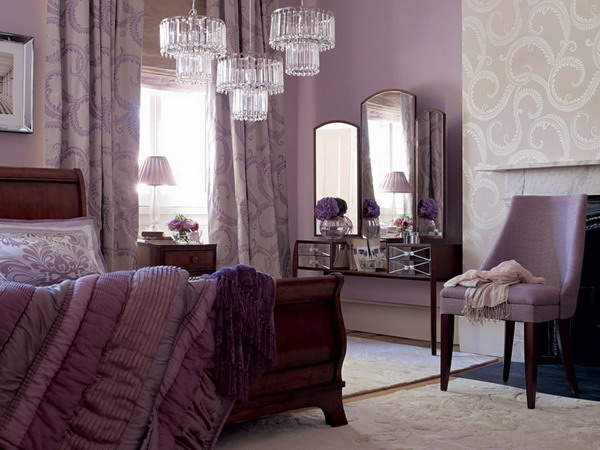 purple-bedroom-design-scheme-vintage-bedroom-dressing-table