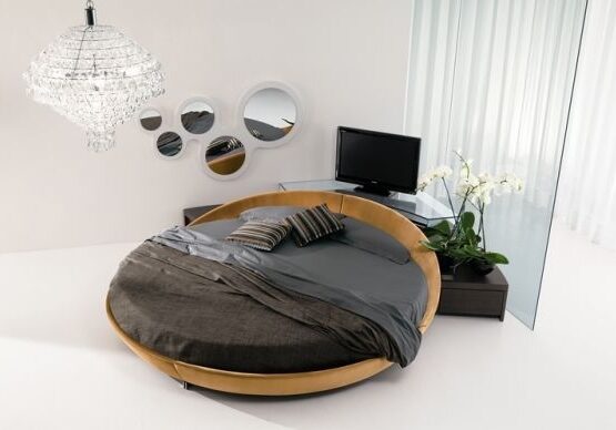 Aesthetic-elegant-modern-round-bed-bedroom