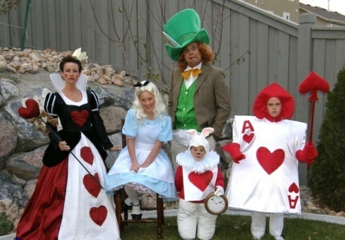 Alice Wonderland family Costumes Design Ideas 