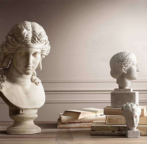 Antique busts decoration 