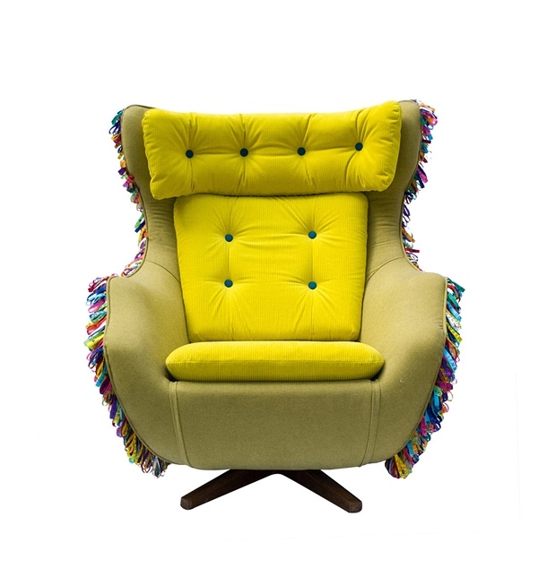 Bahia stylish chair design bright yellow