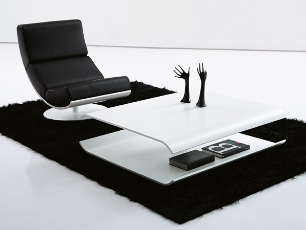 Elipse table black carpet and chair