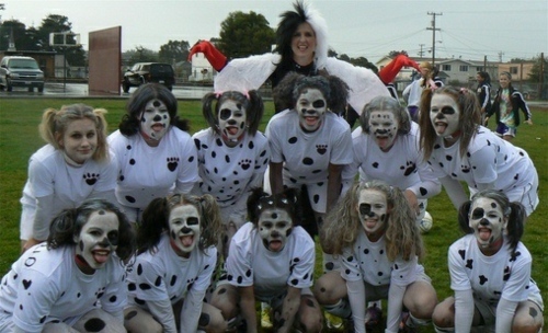 Football Team 101 Dalmatians costumes Halloween make up