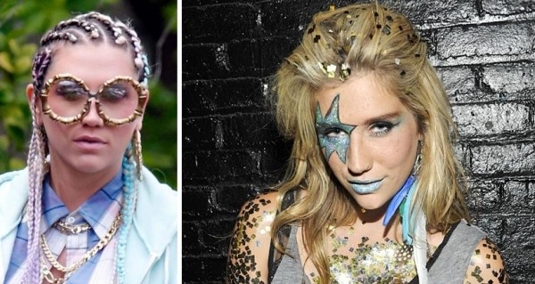 Halloween ideas hairstyle make-up accessories Inspiration Stars Kesha 