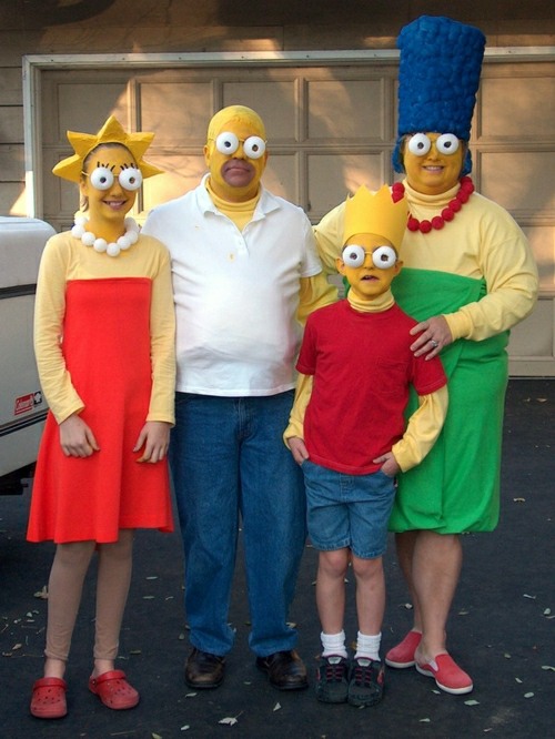 Halloween party family Simpson Costumes Ideas 