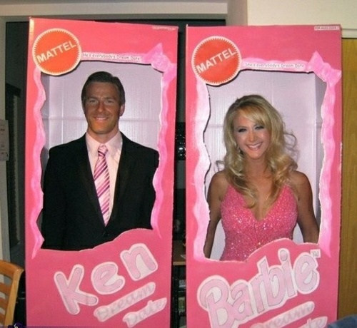 Ken Barbie dolls Funny Halloween ideas 