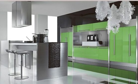 Kitchen-Design-ideas-bgreen-kglossy-cabinetry-stainless-steel