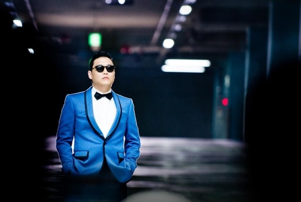 Psy style suit blue clothes for Halloween exclusive ideas 