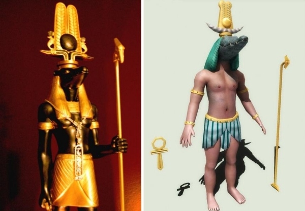 Sobek the crocodile god Egyptian Mithologie Halloween costumes 