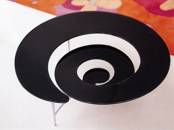 Spiral Coffee Table design black