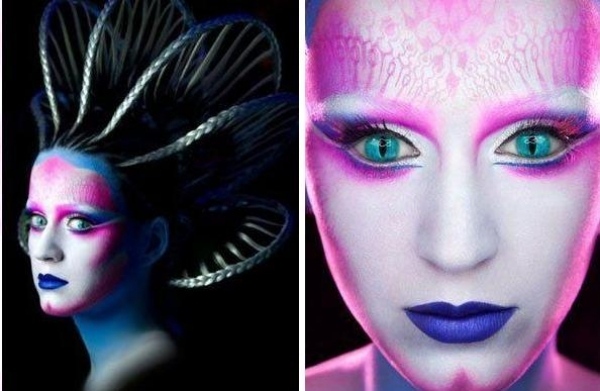 alien creature Katy Perry Makeup Ideas Halloween 
