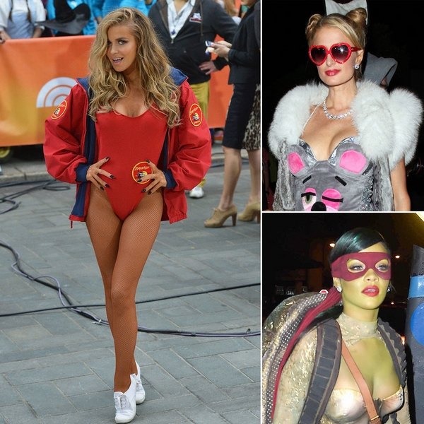 celebrities Halloween costumes and make up ideas