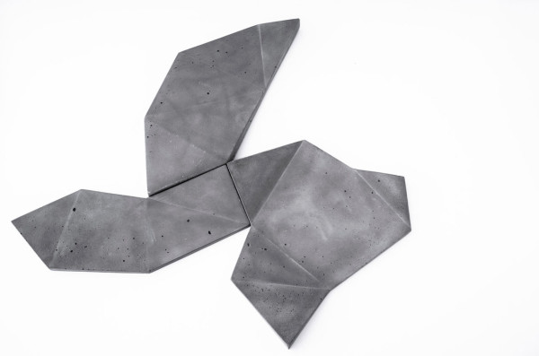 contemporary minimalist collection concrete platters vido nori