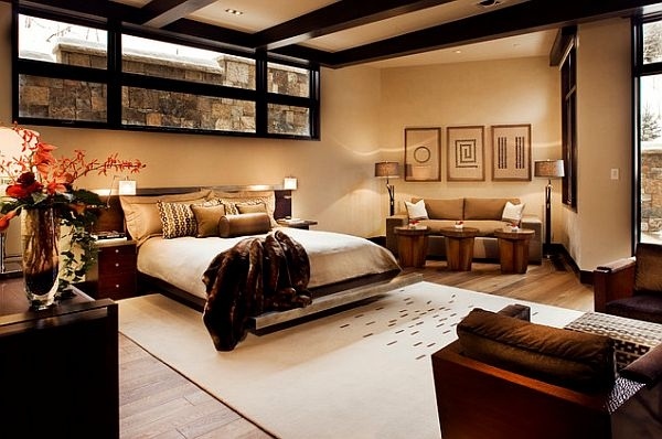 luxury master bedroom light sources accents
