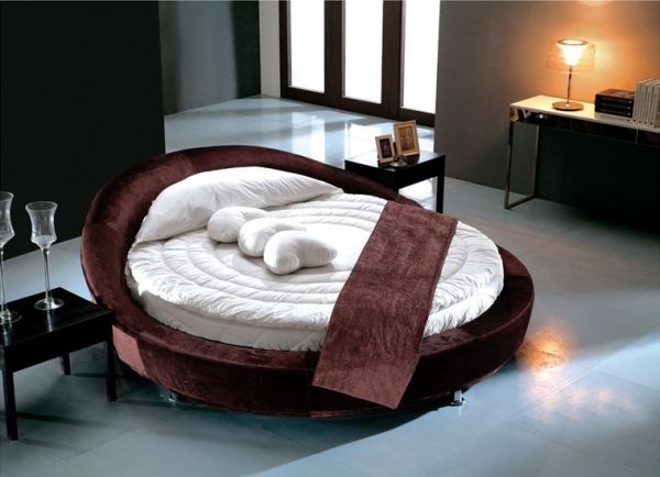 modern design stylish-round-bed