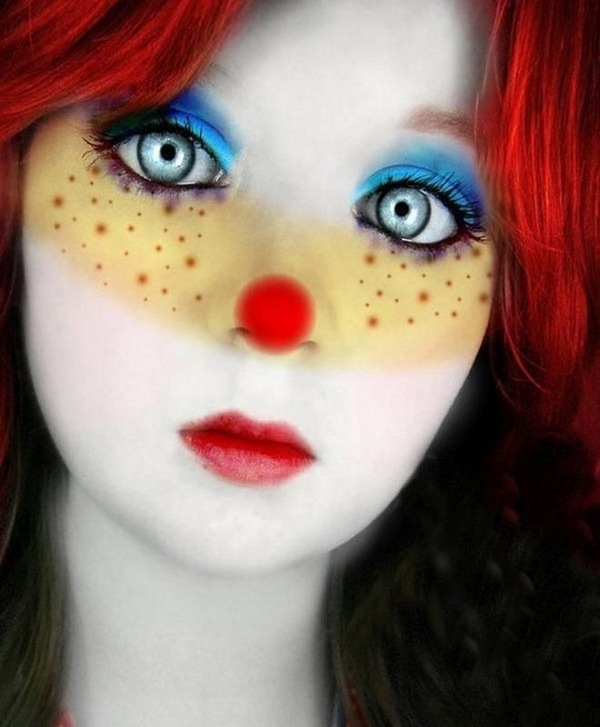 non scary make up ideas cute clown make up