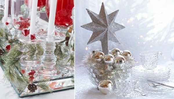 Adding silver christmas ornaments to everyday items