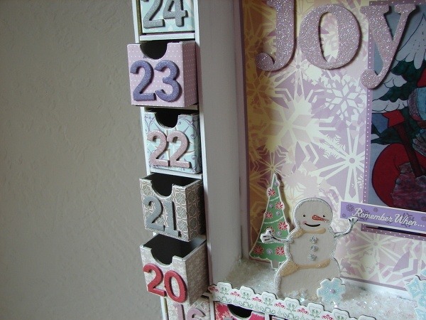 calendar ideas colourful gift drawers