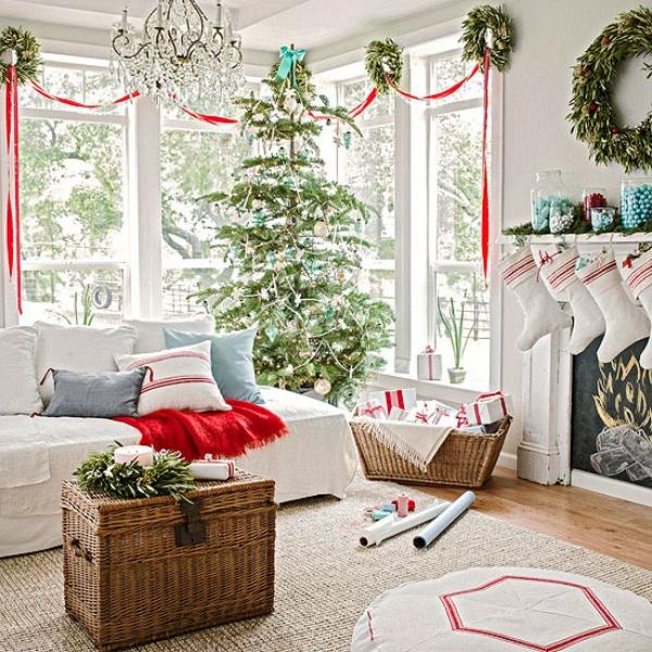 Christmas decoration with Rustic Elements