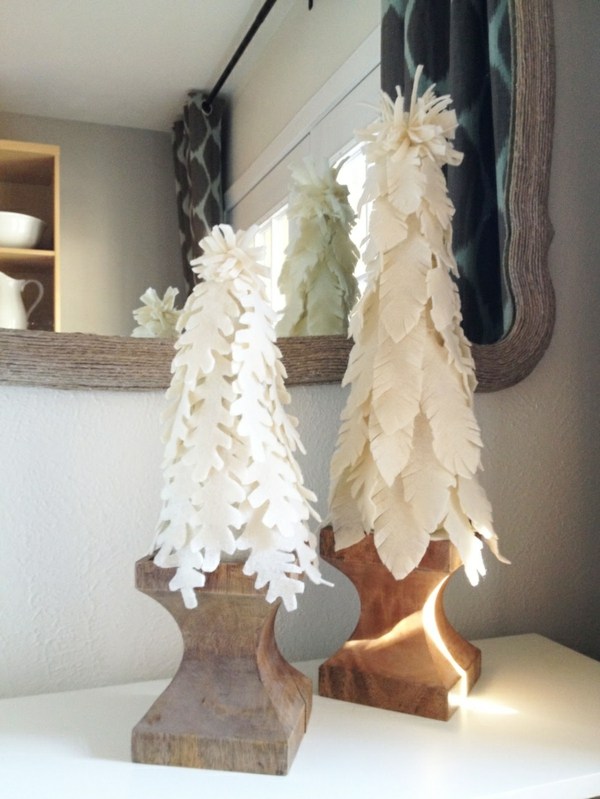 table decoration feather trees modern design