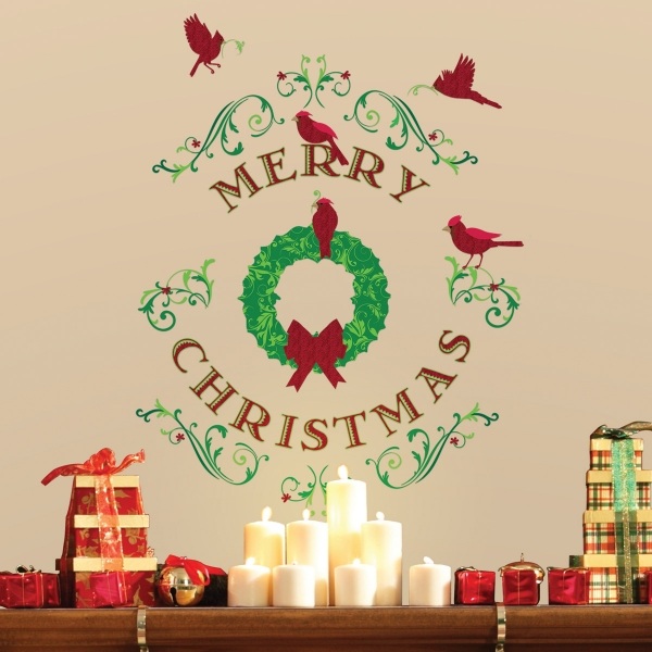 Christmas wall decoration ideas stickers