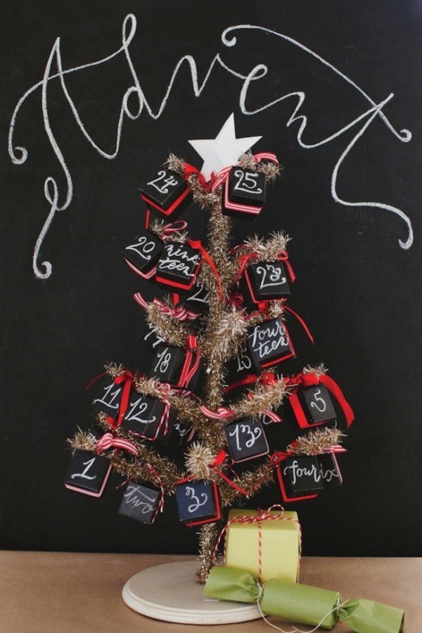easy to make advents calendar ideas Nursery Christmas Tree