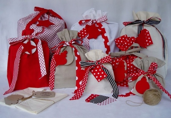 DIY easy handmade christmas gift ideas textile bags