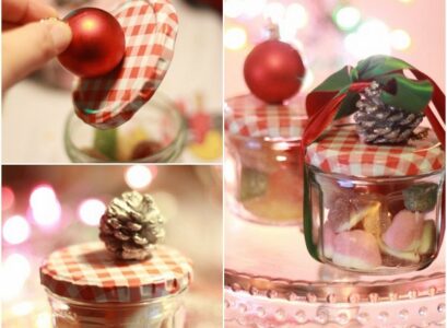 DIY-easy-home-made-Christmas-gifts-diy-jar-sweets-ball-ornament-pinecone