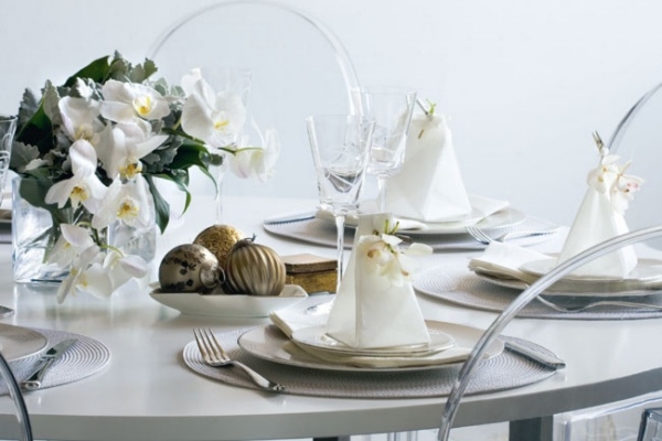 Elegant Christmas Eve dinner table ideas