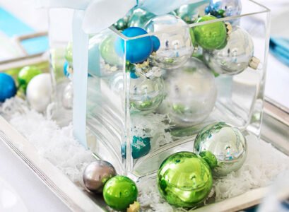 Gift-wrapped-christmas-ornaments-side-table-decoration