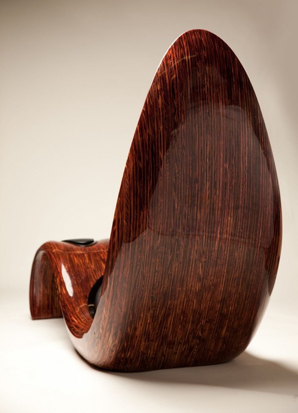 Lounge chair Kyle Buckner handcrafted pine wood