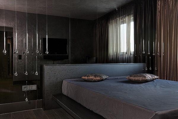 Monochrome chic Interior design bedroom