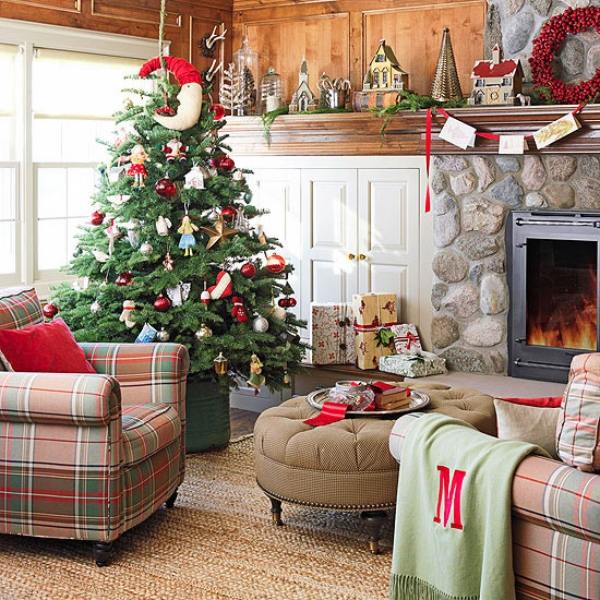 Mountain cottage style decoration christmas