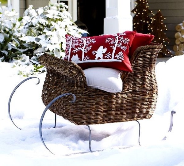 Rattan Sleigh for