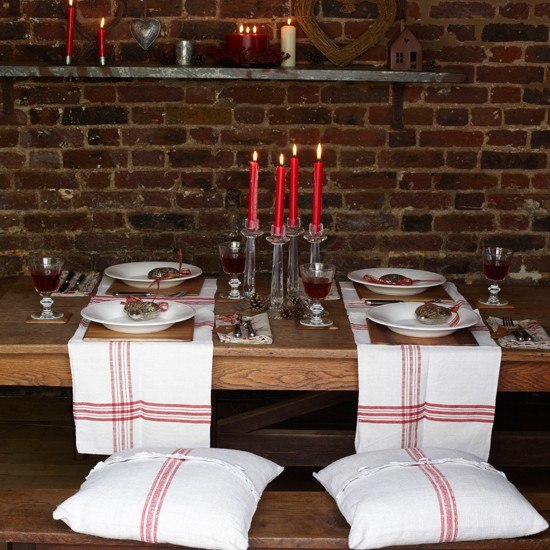 style holiday table setting