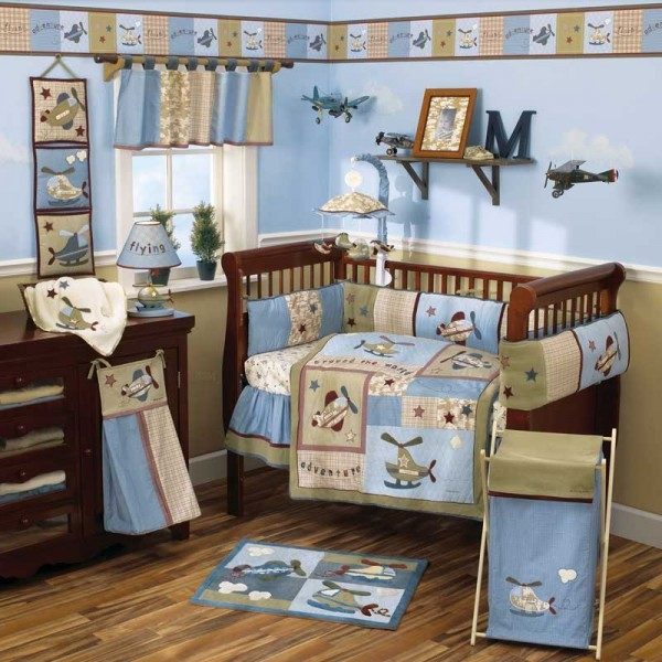 baby bedding sets and ideas airplane theme