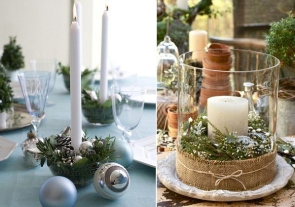beautiful christmas table accents floral arrangements