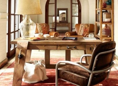 bench style office desks from pottery barn large
